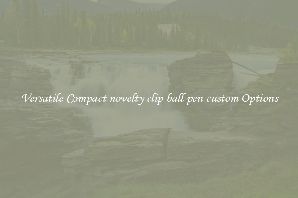 Versatile Compact novelty clip ball pen custom Options