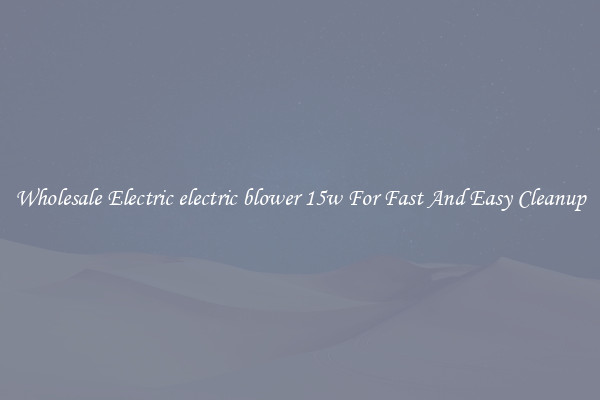 Wholesale Electric electric blower 15w For Fast And Easy Cleanup