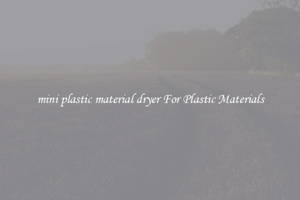 mini plastic material dryer For Plastic Materials
