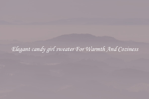 Elegant candy girl sweater For Warmth And Coziness