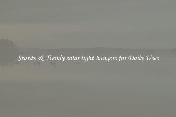 Sturdy & Trendy solar light hangers for Daily Uses