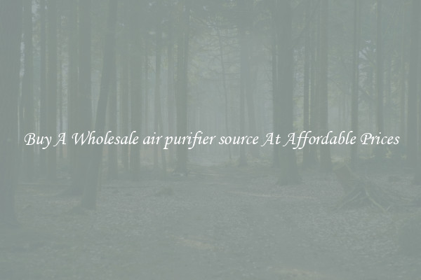 Buy A Wholesale air purifier source At Affordable Prices