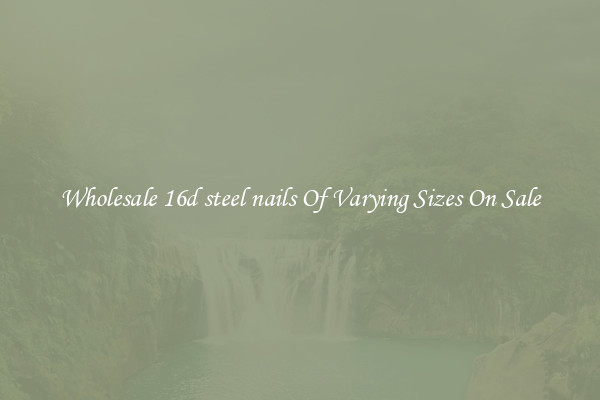 Wholesale 16d steel nails Of Varying Sizes On Sale