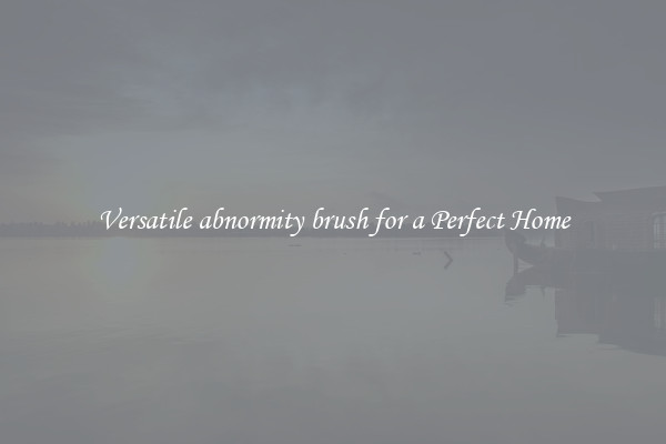 Versatile abnormity brush for a Perfect Home