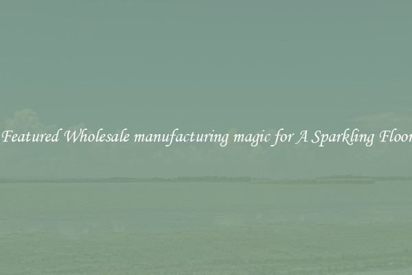 Featured Wholesale manufacturing magic for A Sparkling Floor